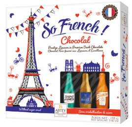 Abtey So French Liqueur Dark Chocolate without Sugar Crust 5.46 oz Gift Box
