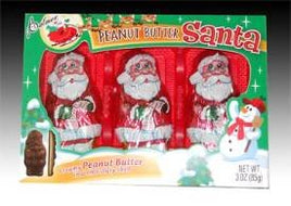 Chocolate Santa Filled With Peanut Butter - Christmas Candy