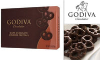 Godiva Chocolatier Dark Chocolate Covered Pretzels 2.5 Oz Box