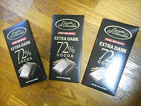 Chocolate Extra Dark 72% Cocoa.4 Bars - 3.5oz each. Belgian Chocolate Long Known for Some of The Best Chocolate on Earth. Smooth, Creamy and Rich.
