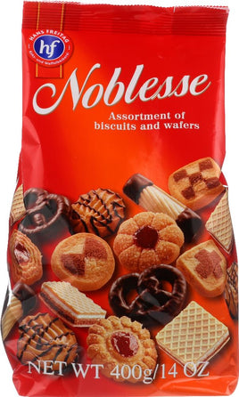 Hans Freitag Noblesse Cookies and Wafer Assorted 14 Oz Bag Pack of 3