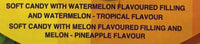 Damla New 2 Fancy Filled Soft Candy Tropical Flavors Assortment, 800g - 28.22oz