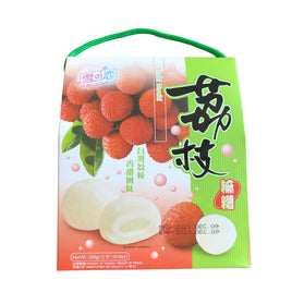 Yuki & Love Japanese Rice Cake Mochi – Lychee Flavor, 2 x 10.5oz