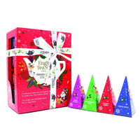 English Tea Shop Organic Holiday Red Prism - 12ct Premium Collection Pyramid Tea Bags