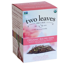 Two Leaves and a Bud Bai Mu Dan White Peony Tea, Tea Bags, 15 Count (Pack of 1)