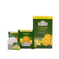 English Teas, Lemon Green Tea" - Tagged & Aluminium Foil Enveloped Teabags