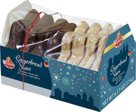 WICKLEIN Gingerbread Stars with fruit filling 6.17oz Box Made in Germany