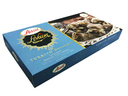 Akkent Rahat Lokum with Almonds – 13.53oz Turkish Delight