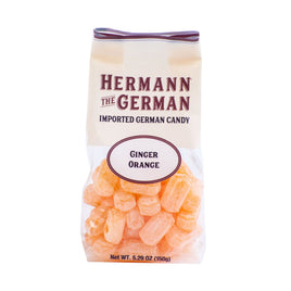 Hermann the German Ginger Orange Hard Candy 150g Bag