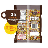 Colombina Coffee Delight Chewy Candy, Gluten-Free Soft Chewy Coffee Candies Made w/Authentic Colombian Coffee, 1 Pack (35 Count)