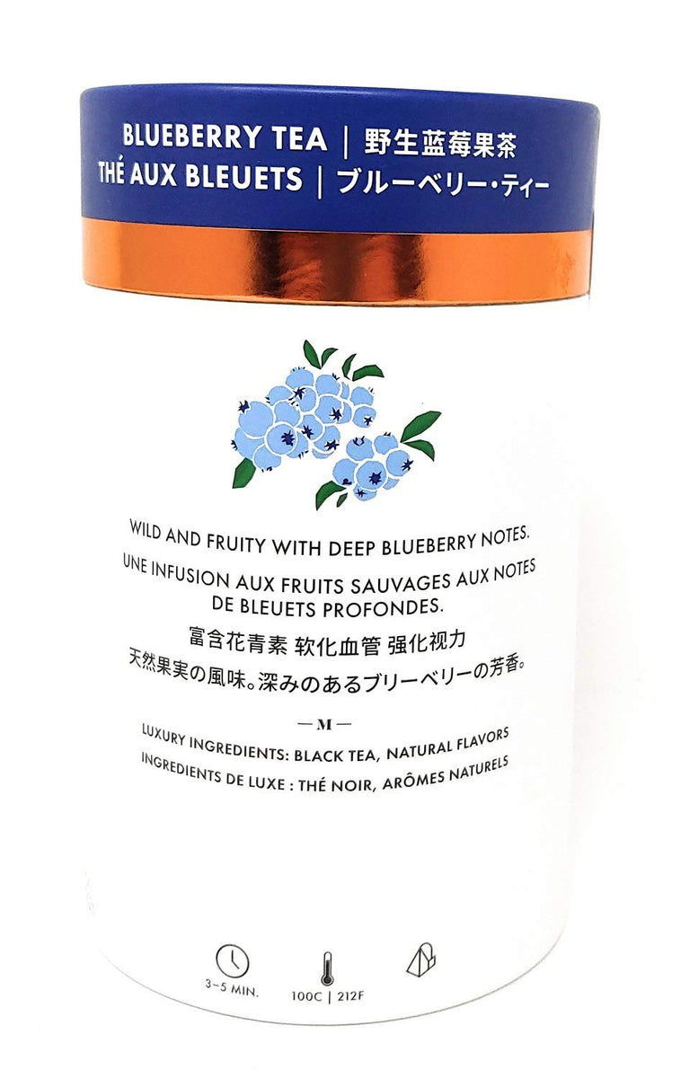 Metropolitan Tea M21 Luxury Blueberry Tea 24 Pyramid Bags| Summit Shope