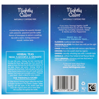 Twinings Nightly Calm Tea, Sleep Tea with Calming Chamomile, Spearmint, and Lemongrass, Bedtime Sleepytime Tea, 20 Herbal Tea Bags
