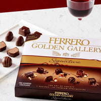 Ferrero Golden Gallery Signature Fine Assorted Dark Chocolate Candy Gift Box, 24 Count, 8.4 oz