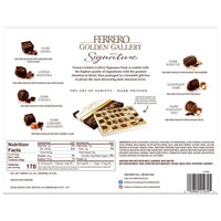 Ferrero Golden Gallery Signature Fine Assorted Dark Chocolate Candy Gift Box, 24 Count, 8.4 oz