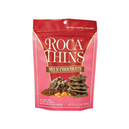 Brown & Haley ROCA THINS Milk Chocolate Stand-up Resealable Pouch