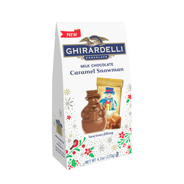 Ghirardelli Milk Chocolate Snowman Medium Bag, Caramel, 4.2 Ounce