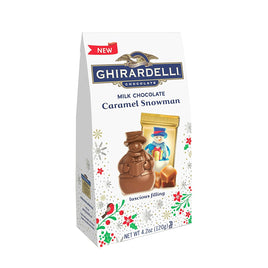 Ghirardelli Milk Chocolate Caramel Snowman Bag, 5.9oz