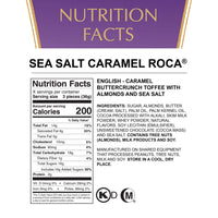 Brown & Haley Sea Salt CARAMEL ROCA Stand-up Pouch, Individually Wrapped Caramel Buttercrunch Toffee, 4.5 Ounces (Pack of 1)