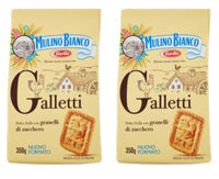 Mulino Bianco: "Galletti" shortbread with sugar granules - 12.3 Oz (350g) Pack of 2 [ Italian Import ]