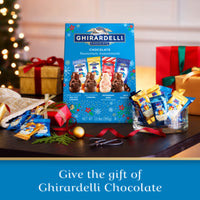 Ghirardelli Chocolate Limited Edition Snowmen Assortment, Individually Wrapped Bulk Chocolates Holiday Bag, Dark Sea Salt Caramel, Milk, & Peppermint Bark, 13.9 Ounces, Multicolor
