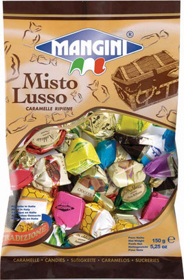 Mangini Misto Lusso Assorted Candies, Fruit and Chocolate, 5.25 Ounce