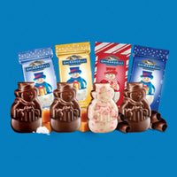 Ghirardelli Chocolate Limited Edition Snowmen Assortment, Individually Wrapped Bulk Chocolates Holiday Bag, Dark Sea Salt Caramel, Milk, & Peppermint Bark, 13.9 Ounces, Multicolor