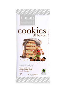 Chuao Cookies All The Way Candy Bar 2.8oz