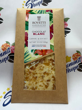 Bovetti White Chocolate Caramel & Sea Salt 3.5oz Bar