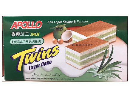 Bolu Lapis Rasa Coconut & Pandan Twins Layer Cake