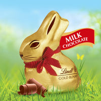 Lindt GOLD BUNNY Milk Chocolate, Hollow Milk Chocolate Candy Bunny, 3.5 oz. Bunny