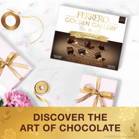 Ferrero Golden Gallery Signature Fine Assorted Dark Chocolate Candy Gift Box, 24 Count, 8.4 oz