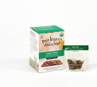 Two Leaves and a Bud Organic Detox Herbal Tea Bags, Naturally Caffeine Free, Whole Leaf Herbal Tea for Recovery in Sachets, 15 Count (Pack of 1)