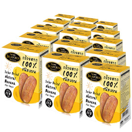 Jiraporn Solar Dried Natural Banana Flat Shape 240g.