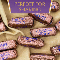 Brown & Haley Sea Salt CARAMEL ROCA Stand-up Pouch, Individually Wrapped Caramel Buttercrunch Toffee, 4.5 Ounces (Pack of 1)