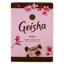 Fazer Geisha Dark Chocolates with Soft Hazelnut Filling Small Box 5.3 Oz (150g)