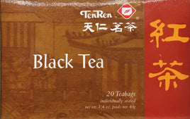 Ten Ren Black Tea, 20 Tea Bags 1.4oz Box