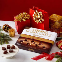 Ferrero Golden Gallery Signature Fine Assorted Dark Chocolate Candy Gift Box, 24 Count, 8.4 oz