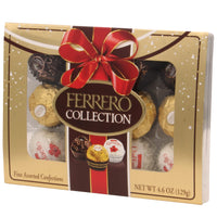 Ferrero Collection, 12 Count, Premium Gourmet Assorted Hazelnut Milk Chocolate, Dark Chocolate And Coconut Chocolates, Luxury Chocolate Holiday Gift Box, 4.6 Oz