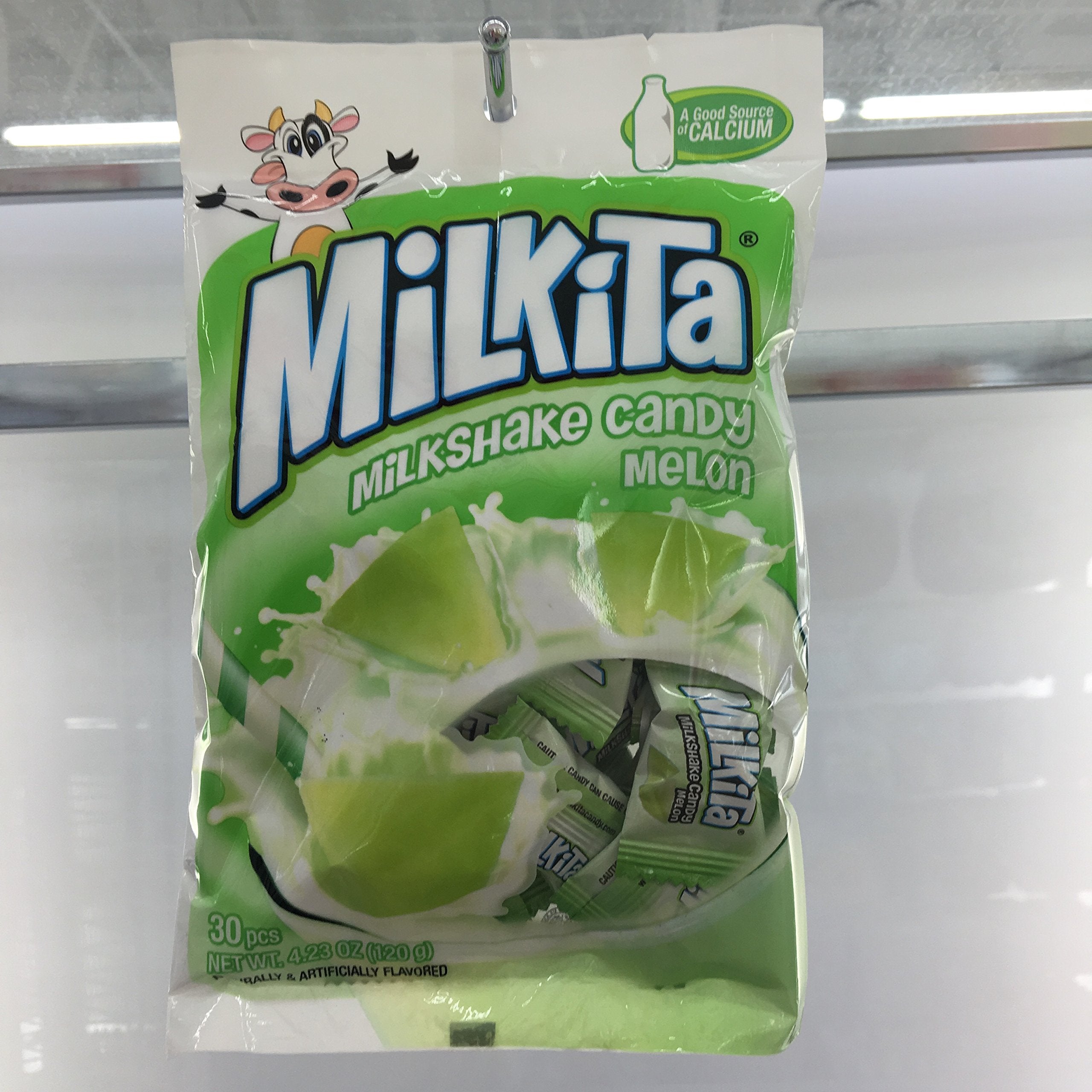 Milkita Creamy Honeydew Shake Candy, Low-Sugar, 0% Trans Fat