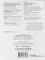 English Tea Shop Collection Pyramid, White Tea, 24 Gram