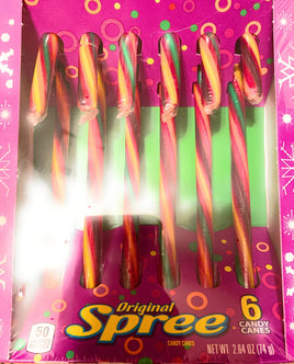 OriCandy Canes (1) 2.64oz Box. Holidays Candy, 6 individual wrapped Pieces