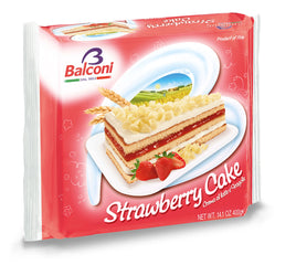 Balconi Strawberry Cake, 400 Gram (Pack of 1)
