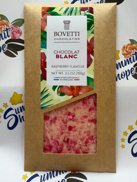 Bovetti White Chocolate Raspberry 3.5oz Bar