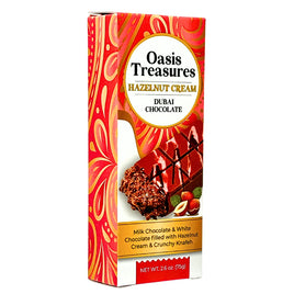 Oasis Treasures Hazelnut Cream Dubai Chocolate 2.6oz Box