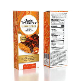 Oasis Treasures Pumpkin Spice Dubai Chocolate 2.6oz Box