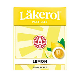 (Pack of 6) Lakerol LEMON Sugarfree Pastilles 27g – Refreshing & Sugar-Free
