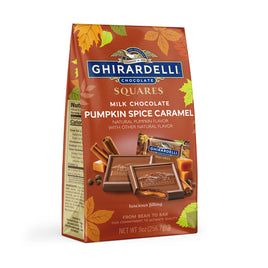 Ghirardelli Milk Chocolate Pumpkin Spice Caramel Squares 9oz Bag