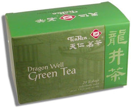 Ten Ren Dragon Well Green  20 Tea Bags 1.4oz Box
