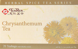 Ten Ren Chrysanthemum  20 Tea Bags 1.1oz Box (Herbal Spice Series)