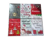 Christmas Tea Gift Set 18 Boxes: Orange Spice Green Tea, Green Tea Spiced Holiday, Green Tea Pomegranate, Honey Hibiscus, Apple and Cinnamon , Lemon & Honey, Moroccan  Mint, Earl Grey Black Tea, Jasmine Green Tea
